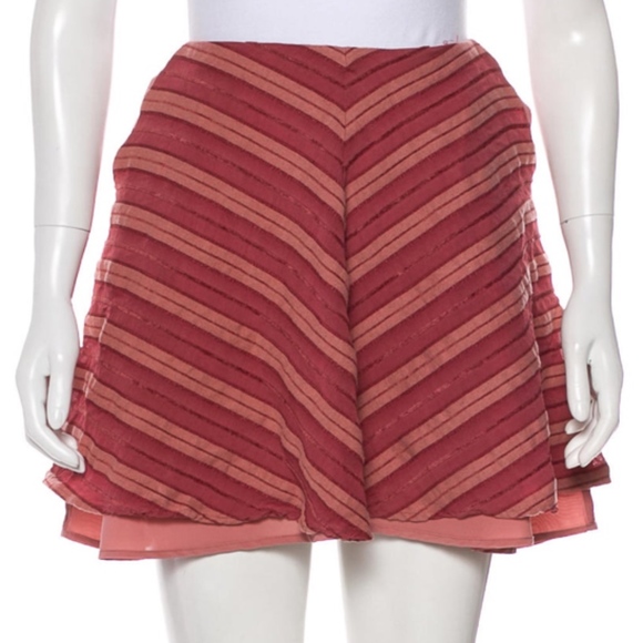 For Love & Lemons Chevron Mini Skirt M EUC - Picture 4 of 7